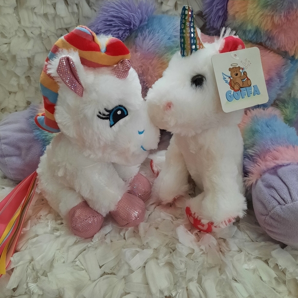 Bundle Unicorn Plush Toys Stuffed Animal Set of 3 - Picture 4 of 14